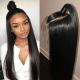 Hurela 150% Density Long Straight 13x4 Lace Frontal Wigs Natural Color