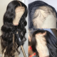 Hurela 13X4 Lace Front Wig 150% density Natural ColorBody Wave Pre-plucked Lace Front Wig 150% density Natural Color