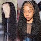 Hurela Jerry Curly Glueless Wigs 13x4 HD Transparent Lace Front Wigs Pre Plucked With Baby Hair Heavy Density