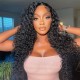 Hurela New 13x4 Lace Front Wigs Jerry Curly Human Hair Wigs With Baby Hair