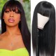 Hurela 150% Density Long Straight 13x4 Lace Frontal Wigs Natural Color