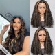 Hurela Lace Front Realistic Kinky Straight 150% Density Human Hair Wigs