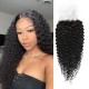 Hurela Unprocessed Human Hair 5x5 Free Part HD Lace Closure Jerry Curly Hair 