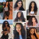 Hurela Peruvian Deep Wave Hair 3 Bundles Double Weft 100% Remy Human Hair Weave