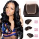 Hurela Body Wave Virgin Human Hair 4x4 Lace Closure