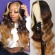 Hurela Blonde Highlight Piano Color Lace Part Wig