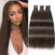 Hurela High Quality Peruvian Straight Weave Styles Human Hair 3 Bundles Deals 8-26 Inch #4 Color