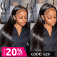 Hurela 150% Density Long Straight 13x4 Lace Frontal Wigs Natural Color