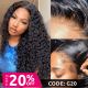 Extra 20% OFF | Code: G20---Hurela 13x4 Lace Front Wigs Jerry Curly Transparent 180% Density Human Hair Wigs With Baby Hair