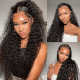 Hurela Cheap Natural Black Kinky Curly 4x4 Lace Closure Air Wigs Human Hair Wigs Pre-plucked