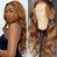 Hurela Highlight Color Body Wave Human Hair Wig 13x4 Lace Front Colored Wigs For Women 150% Density