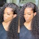 Hurela Cheap Natural Black Kinky Curly 4x4 Lace Closure Air Wigs Human Hair Wigs Pre-plucked