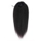 Afro Ponytail Clip Human Hair
