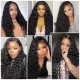 Hurela Unprocessed Human Hair 5x5 Free Part HD Lace Closure Jerry Curly Hair 