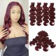 Hurela High Quality 4 Bundles Brazilian 100% Human Hair Body Wave Hairstyles Color #99J