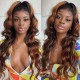 Body Wave Hairstyles Lace Part Wig Human Hair Wigs With Baby Hair 150% Density #FB30 Color