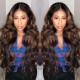 Body Wave Hairstyles Lace Part Wig Human Hair Wigs With Baby Hair 150% Density #FB30 Color