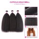 Hurela Best Kinky Straight Hair 3 Bundles Deals Preuvian Virgin hair Natural Color 
