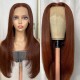 Hurela 150% Density Long Straight 13x4 Lace Frontal Wigs Natural Color