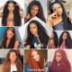 Hurela Jerry Curly Glueless Wigs Invisible 5x5 HD Lace Closure Wigs Human Hair Heavy Density