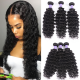 Hurela Peruvian Deep Wave Hair 3 Bundles Double Weft 100% Remy Human Hair Weave