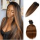Hurela Peekaboo Highlights 4x4 Lace Closure With 4Bundles Long Straight Hair