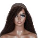 Hurela Kinky Curly Glueless Wigs Full Color Human Hair Wigs 150% Density Color #2 Member