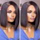 Hurela Best Straight Short Bob Wigs 13x4 Lace Front Wigs Virgin Human Hair 130% Density