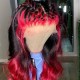 Hurela 150% Density Long Straight 13x4 Lace Frontal Wigs Natural Color