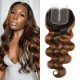 Hurela Ombre Highlights Body Wave Human Hair 3 Bundles With 4x4 Lace Closure