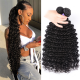 Hurela Peruvian Deep Wave Hair 3 Bundles Double Weft 100% Remy Human Hair Weave