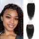 Hurela Unprocessed Human Hair 5x5 Free Part HD Lace Closure Jerry Curly Hair 