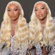  #613 Ombre Blonde Human Hair Body Wave 13x4 Lace Front Wigs With Baby Hair 150% Density