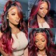 Hurela 150% Density Long Straight 13x4 Lace Frontal Wigs Natural Color