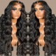 Hurela Body Wave Human Hair Wigs Pre Plucked 4x4 Human Lace Closure Wig 150% Density