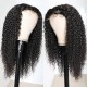 Hurela 5x5 HD Jerry Curly Lace Closure Wigs Human Hair 180% Density Natural Color