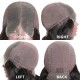 Hurela 5x5 HD Jerry Curly Lace Closure Wigs Human Hair 180% Density Natural Color