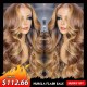 Hurela Highlights Hair 13X5X0.5 T Part Wig Body Wave Best Human Hair TL412 Colored Wigs Crazy Flash Sale