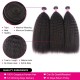 Hurela Best Kinky Straight Hair 3 Bundles Deals Preuvian Virgin hair Natural Color 