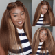 Hurela 13X4 Lace Front Wig 150% density Natural ColorBody Wave Pre-plucked Lace Front Wig 150% density Natural Color