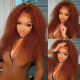 Deep Wave Hair 13x4 Pre Plucked Human Hair Lace Front Wigs