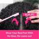 Hurela Cheap U Part Wig Real Hair Jerry Curly Wigs Human Hair Glueless Wig 150% Density Clearance Sale