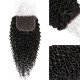 Hurela Unprocessed Human Hair 5x5 Free Part HD Lace Closure Jerry Curly Hair 
