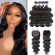 Hurela More Invisible Body Wave 5x5 HD Lace Closure Wig Human Hair Wigs for women