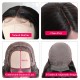Straight Virgin Human Hair Lace Part Wig