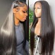 Hurela 5x5 Transparent HD Lace Closure Straight Wig 150% Density Glueless Wig Whatsapp Flash Sale
