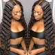 Hurela 13X4 Lace Front Wig 150% density Natural ColorBody Wave Pre-plucked Lace Front Wig 150% density Natural Color