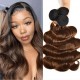 Hurela Undetectable Blended Colors 4x4 Lace Closure With 4 Bundles Body Wave Sew In