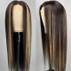Hurela Lace Front Realistic Kinky Straight 150% Density Human Hair Wigs