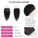 Hurela Unprocessed Human Hair 5x5 Free Part HD Lace Closure Jerry Curly Hair 